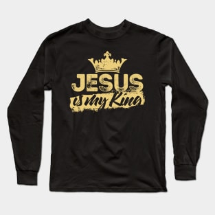 Bible art. Jesus is my King. Long Sleeve T-Shirt